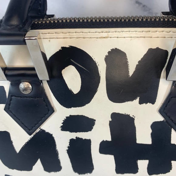 ❌❌ Louis Vuitton Graffiti Alma bag vintage tote Stephen Sprouse black/white - Picture 7 of 16